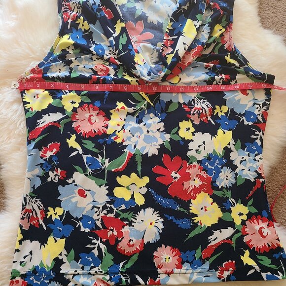 Chaps Floral Sleeveless Top and Skirt Set - Picture 4 of 9